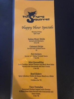 New Happy Hour Specials