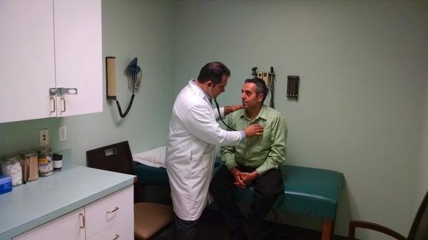 Doctor examining a Patient