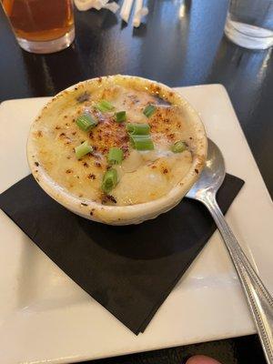 Cup of French onion soup