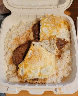 Loco Moco with Fried Eggs