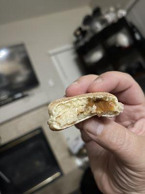 An finally after the first bite .. the inside of the churro mmmmmmmmm yum