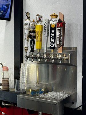 Beers on tap