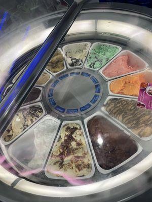 Ice cream selection