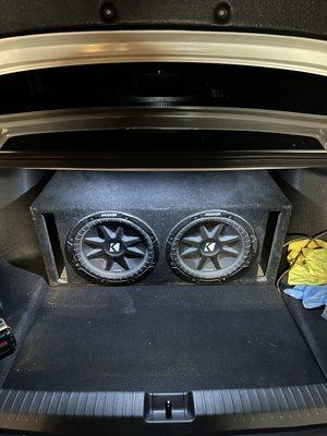 2x12 inch subs