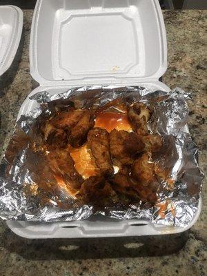 Supposedly a pound of wings....