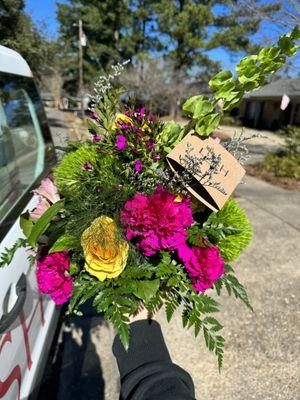 Photo sent my florist before delivery