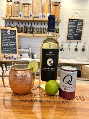 Newest wine cocktail ~ Muscadine Mule