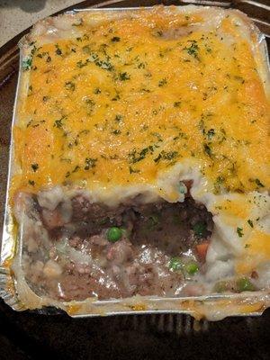 A cottage pie (beef) was marked as Shepard's pie which is usually lamb. Delicious