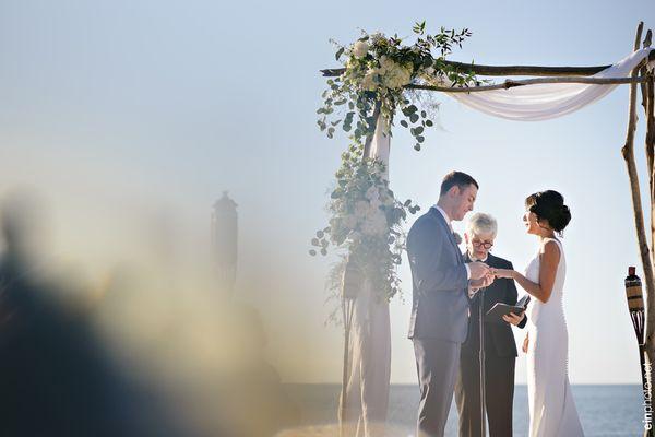 Beautiful archway flowers by Alejandra!