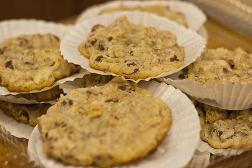 true love cookies! made with condensed milk, coconut, pecans, chocolate, and graham crackers