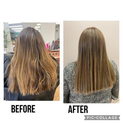 Before and after picture! Thanks for the amazing work, Martha!