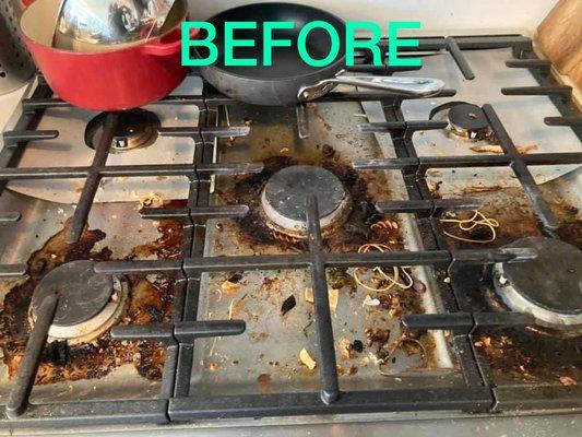 Your Stove Top looking like this? Call us we got you!