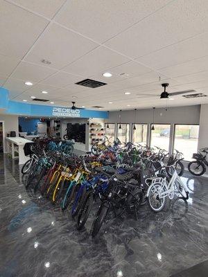 Over 70 electric bikes in stock!