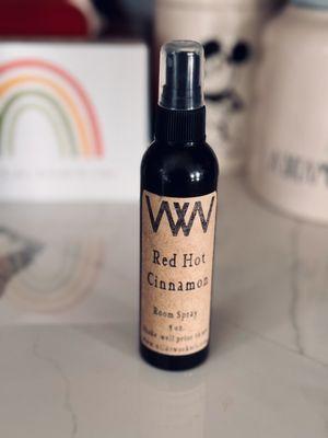 Red hot cinnamon room spray smells amazing for hours!