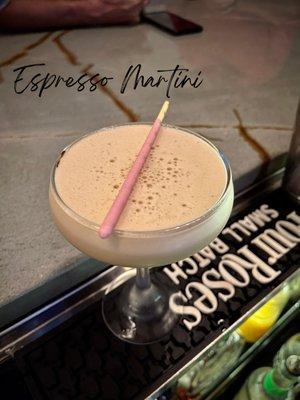 We offer the best Espresso Martini in town (or so we are told!) $13