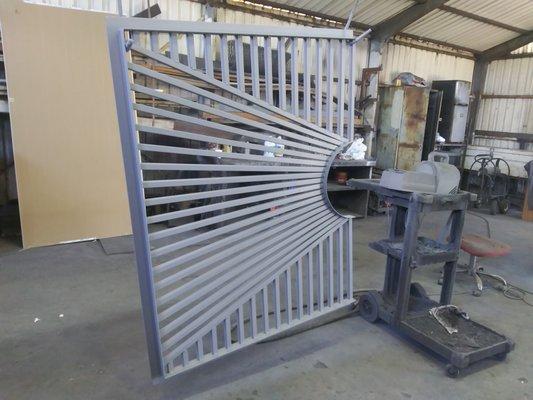 Giant palm tree grate for a customer in Los Angeles.