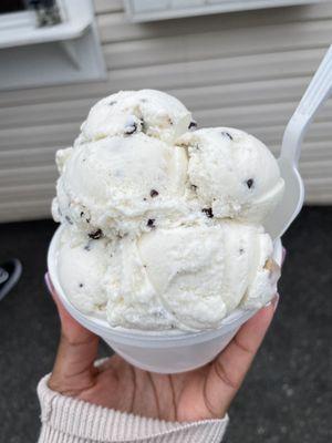 Small cookie dough ice cream