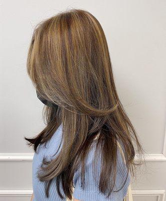 Balayage and Cut by Tony