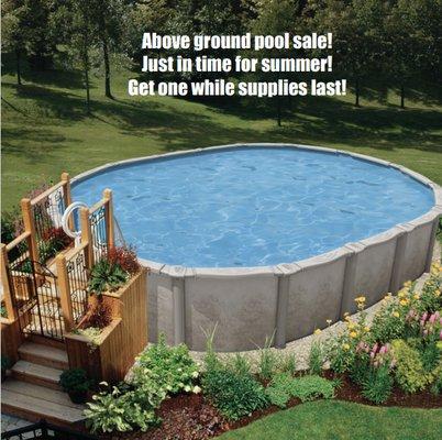 Above Ground Pools on SALE!