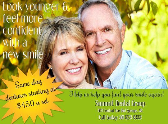 High Quality Dentures that won't hurt your pocketbooks!