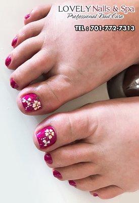 Pedicure Design at Lovely Nails & Spa | Nails Salon in Grand Forks ND 58201