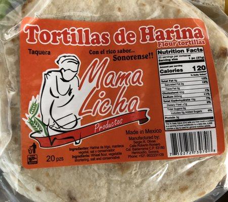 Sonoran tortillas A+