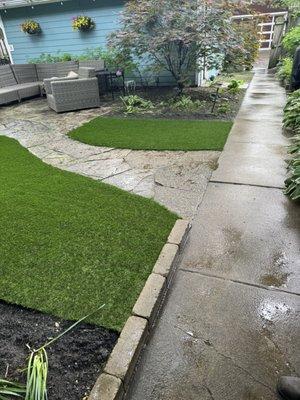 After the Installation of Artificial Grass