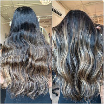 Partial balayage + Trim