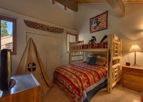 Kids loved the loft. This North Lake Tahoe vacation rental sleeps 7.