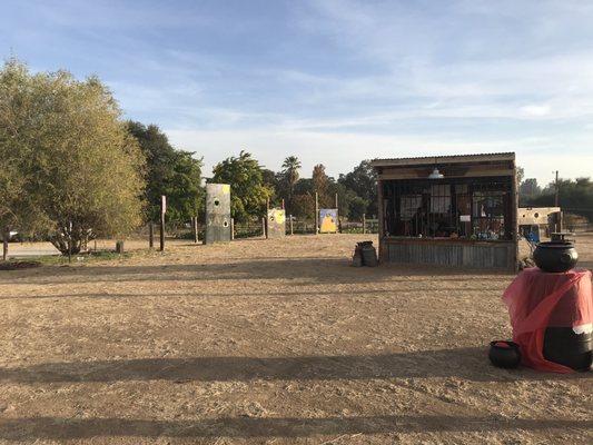 The ticket booth