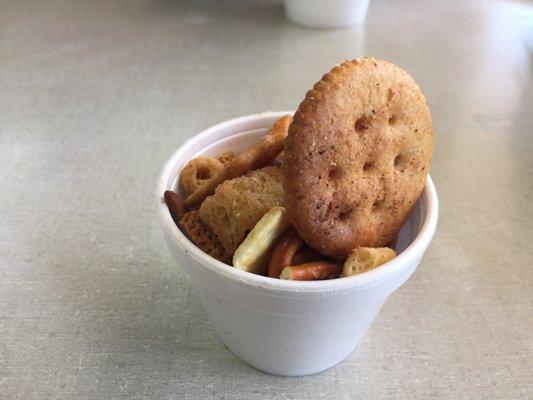 Smoky BBQ snack mix was awesome!