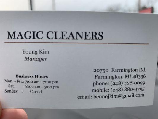 One Hour Magic Cleaners