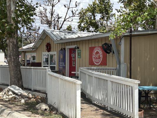 Exterior entrance to the restaurant