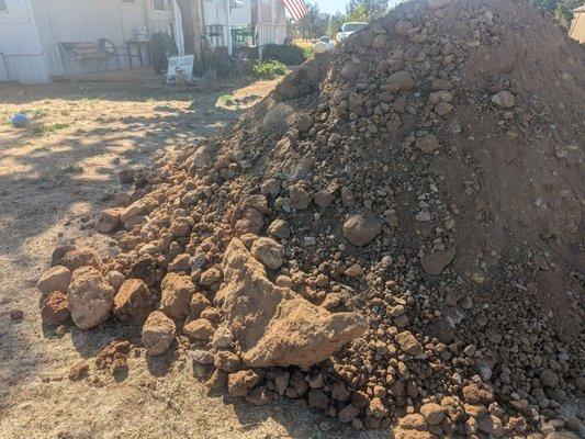 No beer cans, but plenty of boulders and concrete.