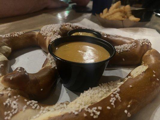 Soft Pretzel   & Fries