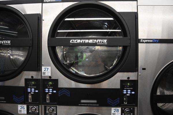 close up of a high-speed continental dryer