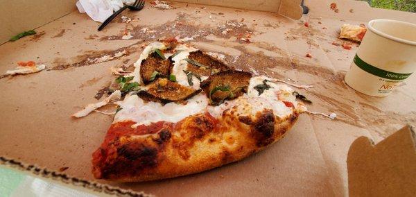 Eggplant ricotta cheese  pizza