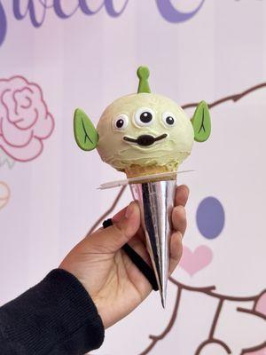 Alien ice cream  Green Tea Ice Cream