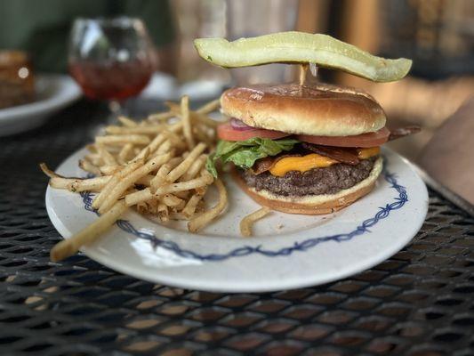 Mustang Burger and fries