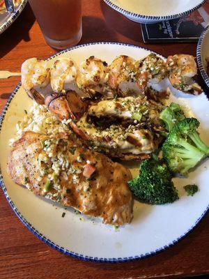 Grilled Lobster, Shrimp & Salmon