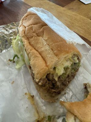 Chopped cheese. Tasted pretty decent can't complain.