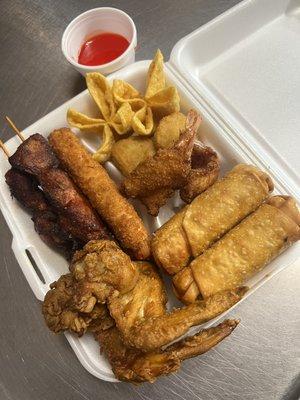 Our Pu Pu Platter offers a variety of appetizers on our menu all in one, come try one today!