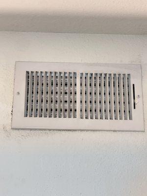 Vents that are filthy