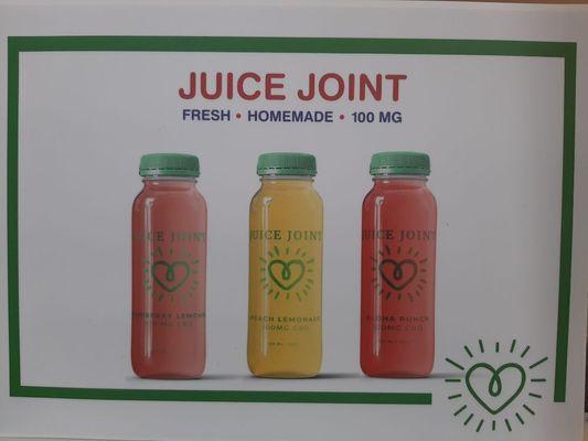 CBD juice $15 per bottle.  Promotes healthy sleep, stress and anxiety relief, and immune support.