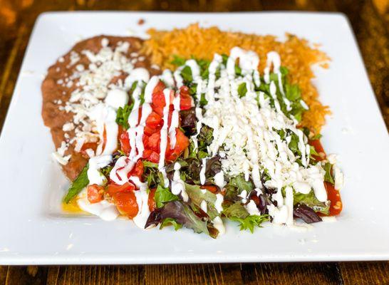 Get filled up with our Enchilada Supreme #MexicanFood #Margaritas #TacoTuesday