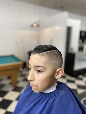 Kids zero fade combover