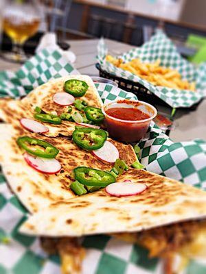 Pulled pork quesadilla. Bangin!