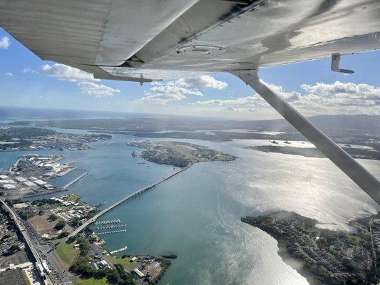 Just after take off, amazing view!