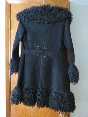 Vintage Lilli Ann suede coat with genuine fur