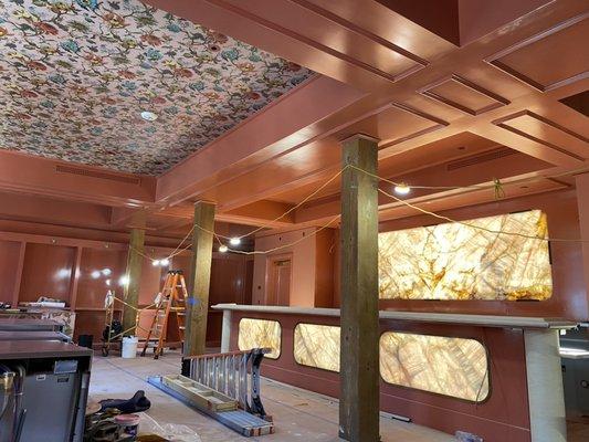 Interior painting # Commercial painting #The Battery Library bar #San Francisco